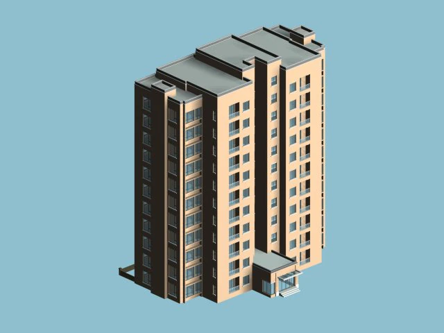 city residential garden villa office building design - 218 3D Model .c4d .max .obj .3ds .fbx .stl .blend