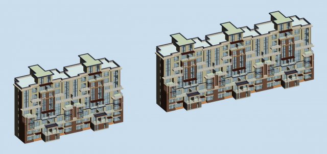 city residential garden villa office building design - 224 3D Model .c4d .max .obj .3ds .fbx .stl .blend 