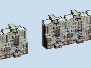 city residential garden villa office building design - 224 3D Model