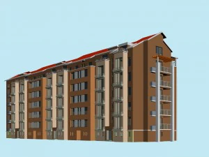 city residential garden villa office building design - 225 3D Model