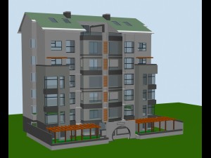city residential garden villa office building design - 226 3D Модель