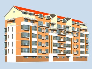 city residential garden villa office building design - 229 3D Модель