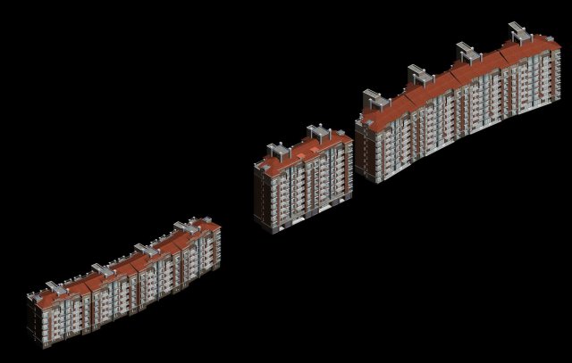 city residential garden villa office building design - 230 Modèle 3D .c4d .max .obj .3ds .fbx .stl .blend 