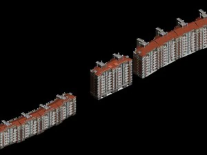 Entwurf eines st&auml;dtischen Wohngartenvilla-B&uuml;rogeb&auml;udes - 230 3D Modell
