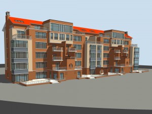 city residential garden villa office building design - 231 3D Model