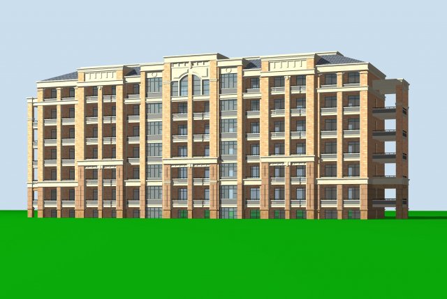 city residential garden villa office building design - 242 Modello 3D .c4d .max .obj .3ds .fbx .stl .blend 