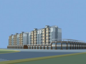 city residential garden villa office building design - 243 3D 모델