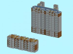 stad woontuin villa kantoorgebouw ontwerp - 246 3D Model