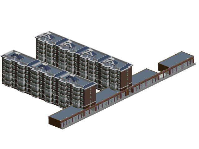 city residential garden villa office building design - 247 Model 3D .c4d .max .obj .3ds .fbx .stl .blend 
