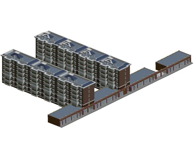 city residential garden villa office building design - 247 3D Model .c4d .max .obj .3ds .fbx .stl .blend 