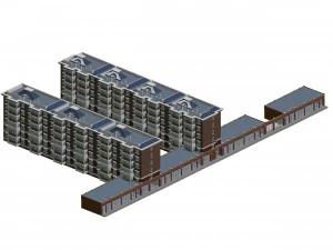 city residential garden villa office building design - 247 3D Model