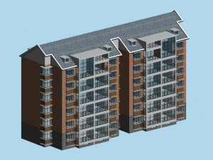 city residential garden villa office building design - 248 Modello 3D