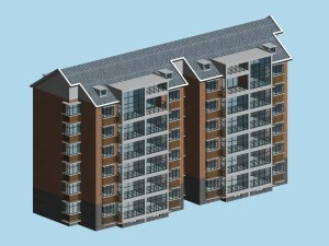 城市住宅花园别墅办公楼设计 - 248 3D 模型