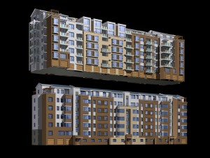 city residential garden villa office building design - 249 3D Модель