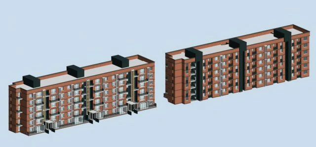 city residential garden villa office building design - 254 3D Model .c4d .max .obj .3ds .fbx .stl .blend 