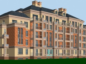 city residential garden villa office building design - 255 3Dモデル