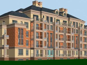 stad woontuin villa kantoorgebouw ontwerp - 255 3D Model