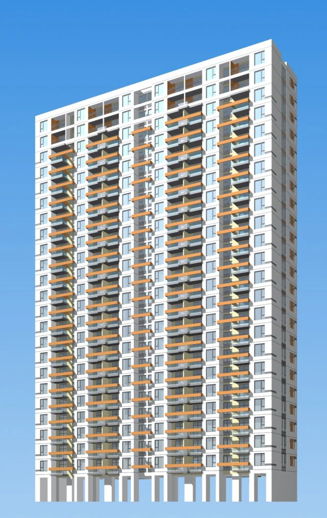 city residential garden villa office building design - 257 3D Model .c4d .max .obj .3ds .fbx .stl .blend 