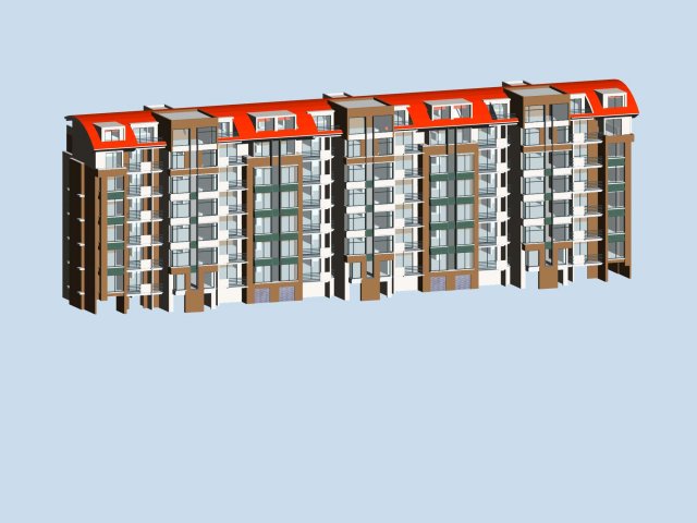 city residential garden villa office building design - 261 3D 모델 .c4d .max .obj .3ds .fbx .stl .blend 