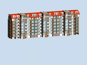 stad woontuin villa kantoorgebouw ontwerp - 261 3D Model