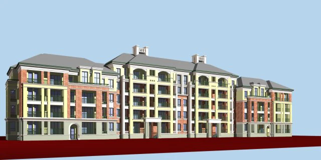 city residential garden villa office building design - 264 3D Model .c4d .max .obj .3ds .fbx .stl .blend