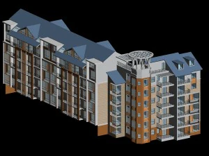 stad woontuin villa kantoorgebouw ontwerp - 266 3D Model