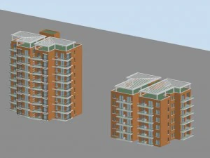 stad woontuin villa kantoorgebouw ontwerp - 267 3D Model