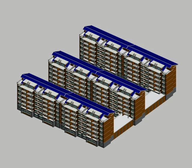 city residential garden villa office building design - 268 3D Model .c4d .max .obj .3ds .fbx .stl .blend 