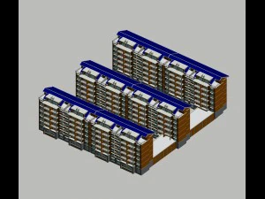 城市住宅花园别墅办公楼设计 - 268 3D 模型