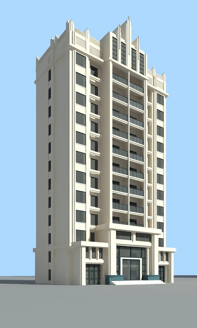 city residential garden villa office building design - 270 3D Model .c4d .max .obj .3ds .fbx .stl .blend 