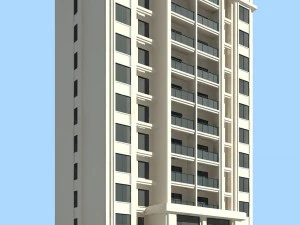 stad woontuin villa kantoorgebouw ontwerp - 270 3D Model