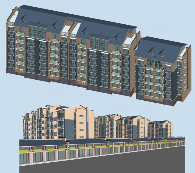 city residential garden villa office building design - 271 Modelo 3D .c4d .max .obj .3ds .fbx .stl .blend 