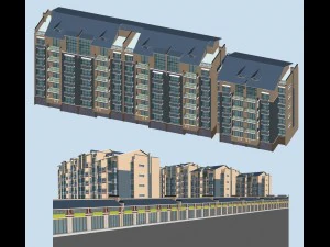 stad woontuin villa kantoorgebouw ontwerp - 271 3D Model