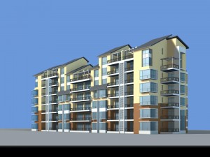 city residential garden villa office building design - 272 Modello 3D