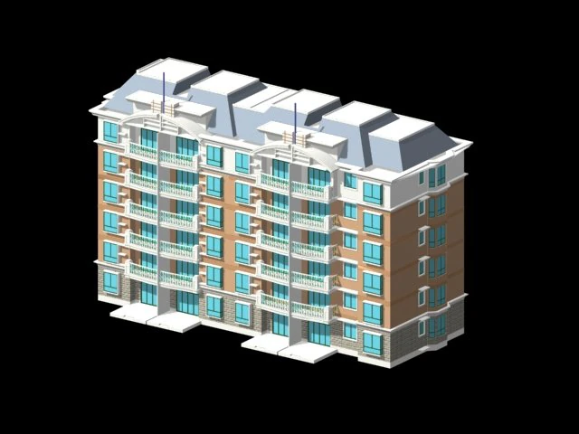 city residential garden villa office building design - 275 3D Model .c4d .max .obj .3ds .fbx .stl .blend 