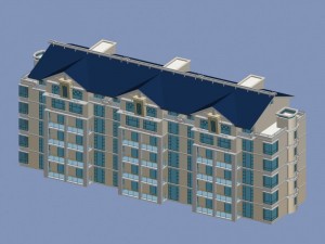city residential garden villa office building design - 277 3Dモデル