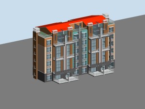city residential garden villa office building design - 278 3D Model