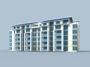 city residential garden villa office building design - 279 3D Model