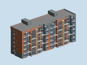 şehir konut bahçe villa ofis binası tasarımı - 281 3D Model