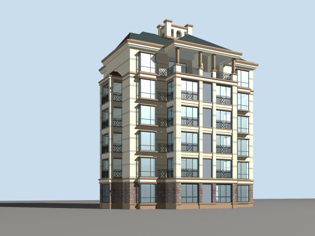 city residential garden villa office building design - 283 3D 模型 .c4d .max .obj .3ds .fbx .stl .blend 
