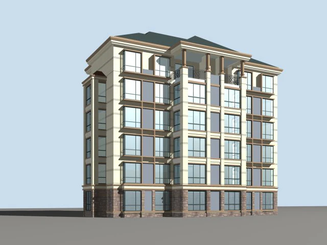 city residential garden villa office building design - 289 3D Model .c4d .max .obj .3ds .fbx .stl .blend