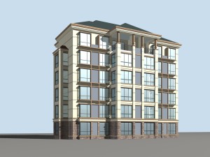 city residential garden villa office building design - 289 3D 模型