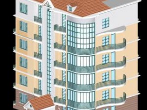 city residential garden villa office building design - 291 3D Model