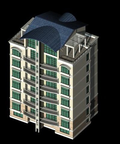 city residential garden villa office building design - 293 3Dモデル .c4d .max .obj .3ds .fbx .stl .blend