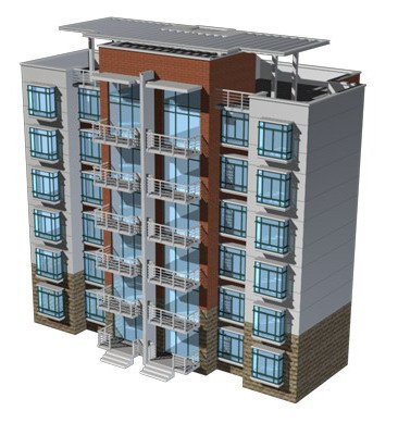 city residential garden villa office building design - 296 3D 모델 .c4d .max .obj .3ds .fbx .stl .blend 