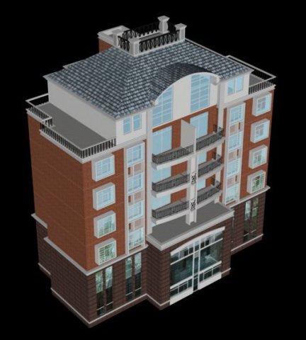 city residential garden villa office building design - 297 Modelo 3D .c4d .max .obj .3ds .fbx .stl .blend 