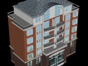 city residential garden villa office building design - 297 3D Model