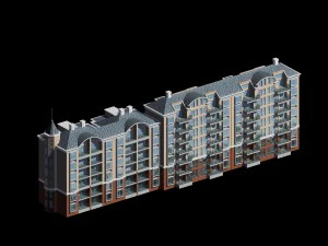 city residential garden villa office building design - 303 3D Model