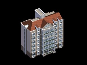 city residential garden villa office building design - 304 3D Модель