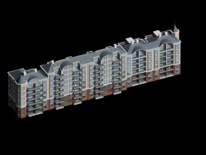 city residential garden villa office building design - 305 3D Model